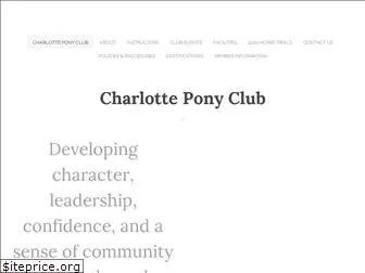 charlotteponyclub.com