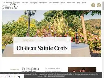 chateau-sainte-croix.com