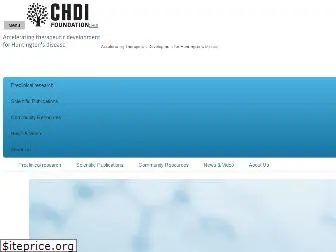 chdi-foundation.org