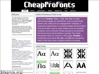 cheapprofonts.com