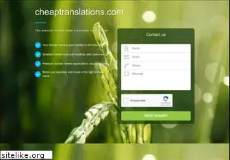 cheaptranslations.com