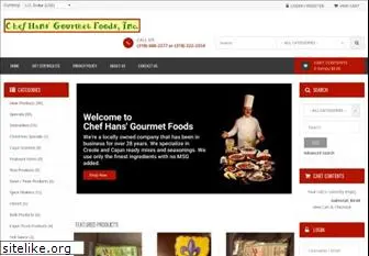 chefhansgourmetfoods.com