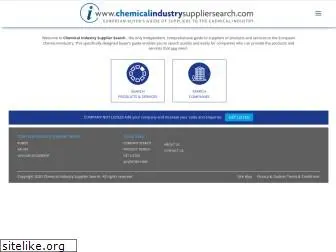 chemicalindustrysuppliersearch.com