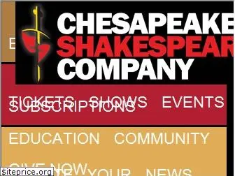 chesapeakeshakespeare.com