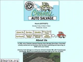 chesneyautosalvage.com