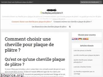 chevilleplaquedeplatre.fr