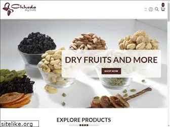 chhedadryfruits.com