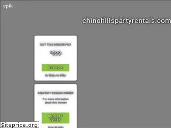 chinohillspartyrentals.com