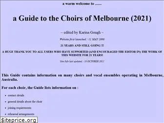 choirsofmelbourne.com