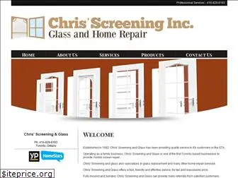 chrisscreeningandglass.com