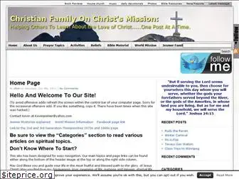 christianfamilyonchristsmission.com