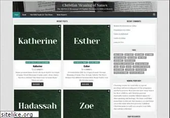 christianmeaningofnames.com