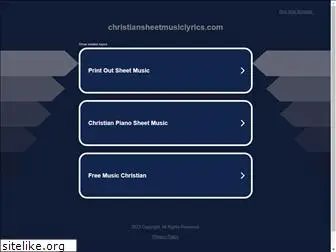 christiansheetmusiclyrics.com