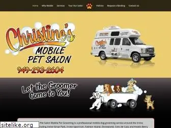 christinesmobilepetsalon.com