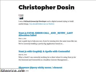 christopherdosin.me