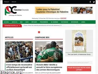 chroniquepalestine.com