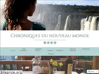 chroniquesdunouveaumonde.com