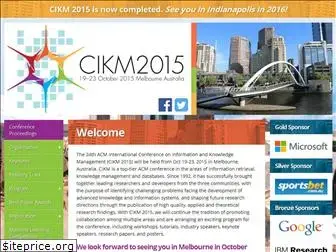 cikm-2015.org