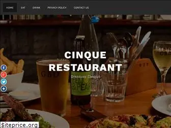 cinquerestaurant.com