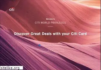 citiworldprivileges.com