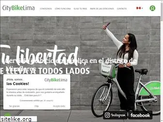 citybikelima.com
