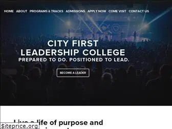 cityfirstleadershipcollege.com