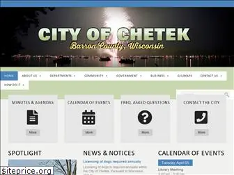 cityofchetek-wi.gov
