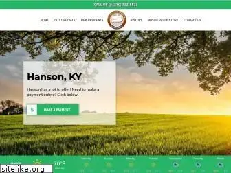 cityofhanson.com