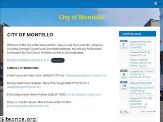 cityofmontello.com
