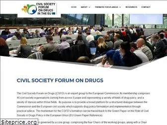 civilsocietyforumondrugs.eu