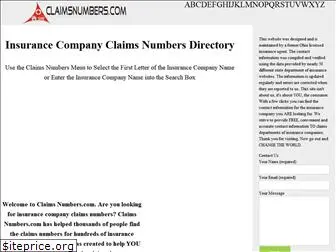 claimsnumbers.com