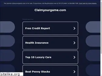 claimyourgame.com