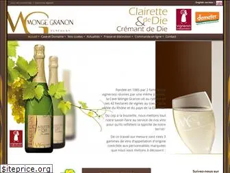 clairette-mongegranon.com