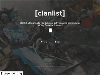 clanlist.io