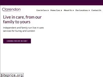 www.clarendonliveincare.co.uk