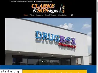 clarkeandsonsigns.com