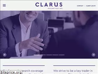 clarussecurities.com