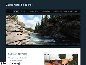 claruswatersolutions.com