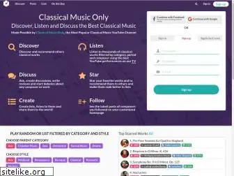 classicalmusiconly.com