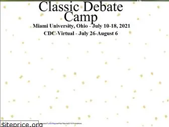 classicdebatecamp.com