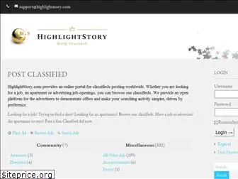 classifieds.highlightstory.com