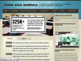 classsizematters.org