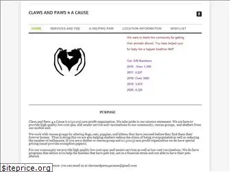 clawsandpaws4acause.com