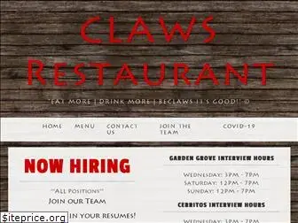 clawsrestaurant.com
