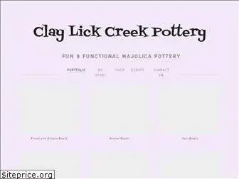 claylickcreekpottery.com