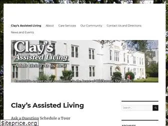 claysassistedliving.com