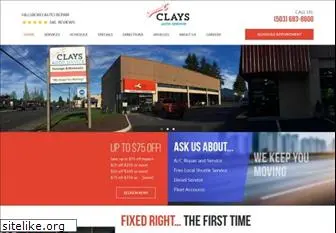 claysautoservice.com