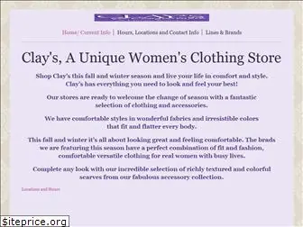 claysclothing.com