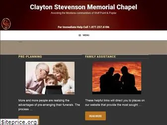 claytonstevensonchapel.com