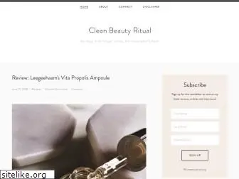 cleanbeautyritual.com